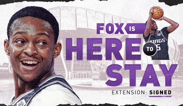  国王福克斯提前顶薪续约五年  